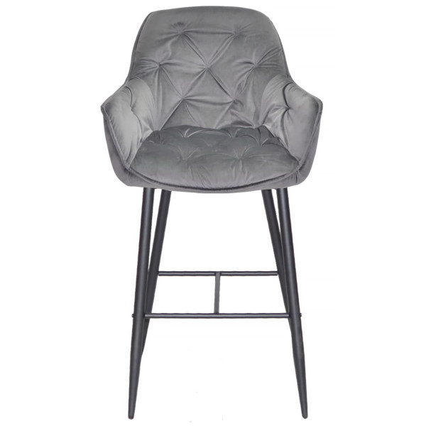 Барный стул Onder Mebli CHIC BAR 75-BK Серый PH-614 Бархат-1
