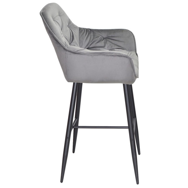 Барный стул Onder Mebli CHIC BAR 75-BK Серый PH-614 Бархат-2