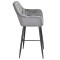 Барний стілець Onder Mebli CHIC BAR 75-BK Сірий PH-614 Оксамит-2-thumb