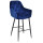 Барний стілець Onder Mebli CHIC BAR 75-BK Синій PH-607 Оксамит