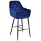 Барний стілець Onder Mebli CHIC BAR 75-BK Синій PH-607 Оксамит-0-thumb