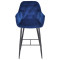 Барний стілець Onder Mebli CHIC BAR 75-BK Синій PH-607 Оксамит-1-thumb