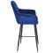 Барний стілець Onder Mebli CHIC BAR 75-BK Синій PH-607 Оксамит-2-thumb