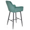 Барний стілець Onder Mebli CHIC BAR 75-BK Зелений PH-602 Оксамит-3-thumb