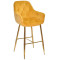 Барный стул Onder Mebli CHIC BAR 75-GD Желтый OR-853 Бархат-0-thumb