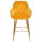 Барный стул Onder Mebli CHIC BAR 75-GD Желтый OR-853 Бархат-1-thumb
