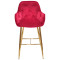 Барний стілець Onder Mebli CHIC BAR 75-GD Червоний PH-611 Оксамит-1-thumb