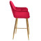 Барний стілець Onder Mebli CHIC BAR 75-GD Червоний PH-611 Оксамит-2-thumb