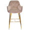 Барный стул Onder Mebli CHIC BAR 75-GD Мокко PH-610 Бархат-1-thumb