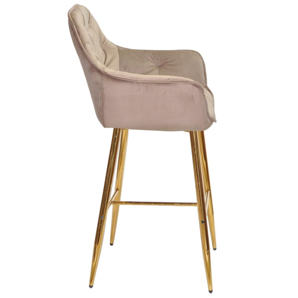 Барный стул Onder Mebli CHIC BAR 75-GD Мокко PH-610 Бархат-2