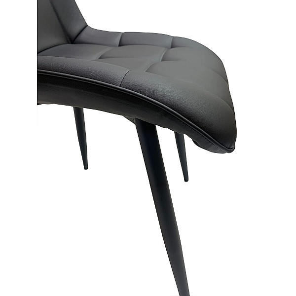 Стул Onder Mebli Alabama BK Черный Экокожа-4