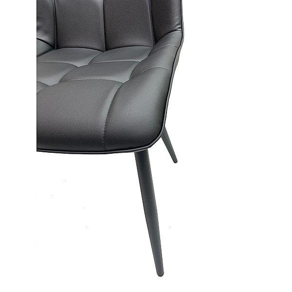 Стул Onder Mebli Alabama BK Черный Экокожа-6