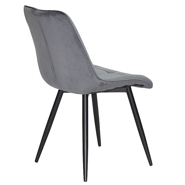 Стілець Onder Mebli Alabama BK Темно-сірий OR-852 Оксамит-3