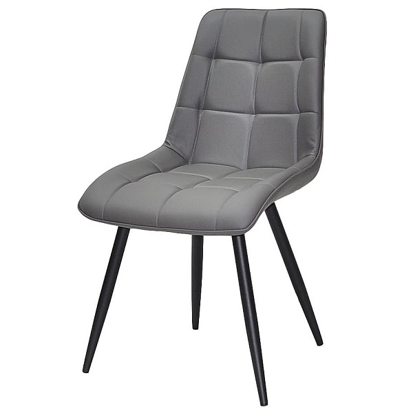Стул Onder Mebli Alabama BK Серый 701 Экокожа-1