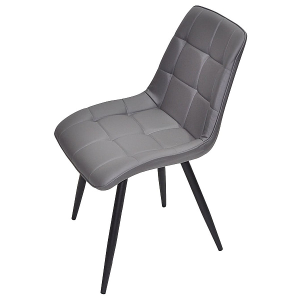 Стул Onder Mebli Alabama BK Серый 701 Экокожа-3