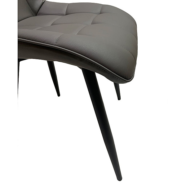 Стул Onder Mebli Alabama BK Серый 701 Экокожа-6