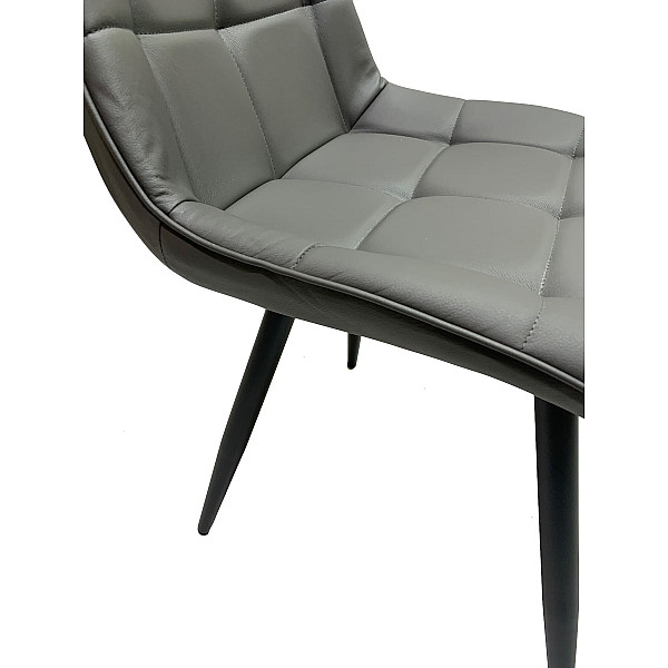 Стул Onder Mebli Alabama BK Серый 701 Экокожа-7