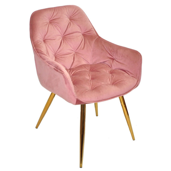 Стул Onder Mebli CHIC GD Фрез-золото PH-603 Бархат-2