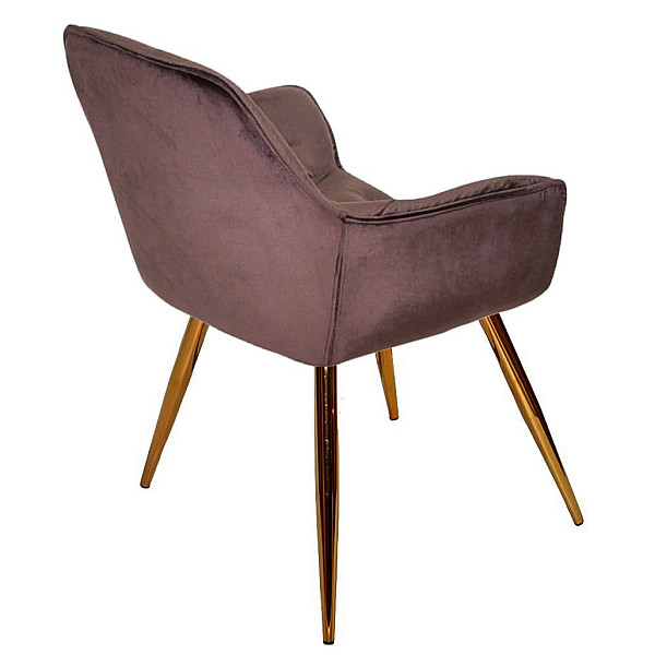 Стул Onder Mebli CHIC GD Шоколад-золото PH-608 Бархат-3