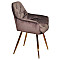 Стул Onder Mebli CHIC GD Шоколад-золото PH-608 Бархат-2-thumb