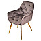 Стул Onder Mebli CHIC GD Шоколад-золото PH-608 Бархат-4-thumb