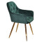 Стул Onder Mebli CHIC GD Зеленый-золото PH-602 Бархат-3-thumb