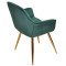 Стул Onder Mebli CHIC GD Зеленый-золото PH-602 Бархат-4-thumb