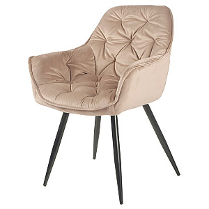 Стілець Onder Mebli CHIC BK Бежевий OR-851 Оксамит