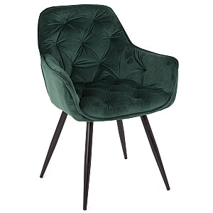 Стілець Onder Mebli CHIC BK Зелений PH-602 Оксамит