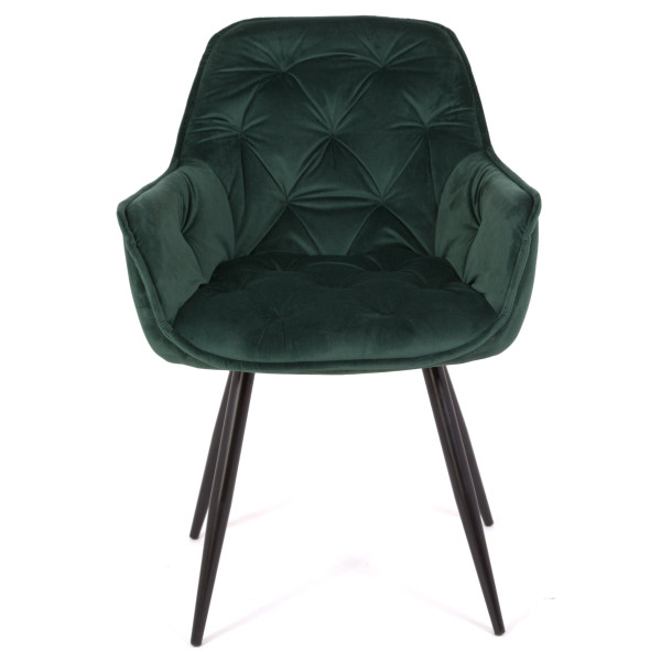 Стілець Onder Mebli CHIC BK Зелений PH-602 Оксамит-2