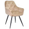 Стілець Onder Mebli CHIC BK Бежевий PH-604 Оксамит-0-thumb