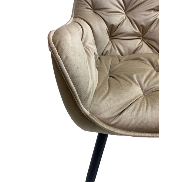 Стілець Onder Mebli CHIC BK Бежевий PH-604 Оксамит-7