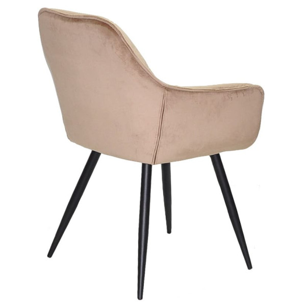 Стілець Onder Mebli CHIC BK Бежевий PH-604 Оксамит-5