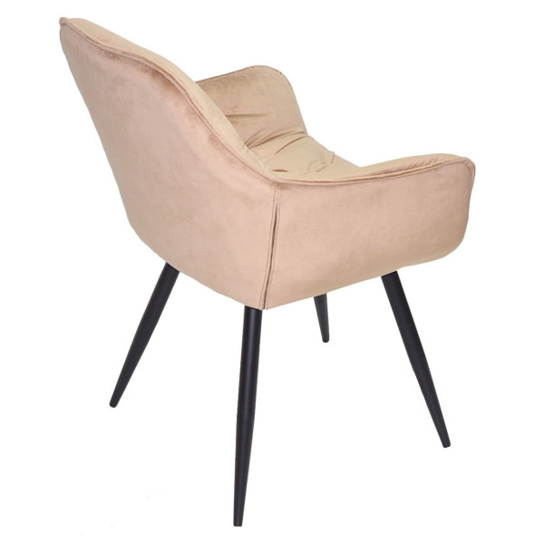 Стілець Onder Mebli CHIC BK Бежевий PH-604 Оксамит-6