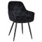 Стілець Onder Mebli CHIC BK Чорний PH-606 Оксамит-0-thumb