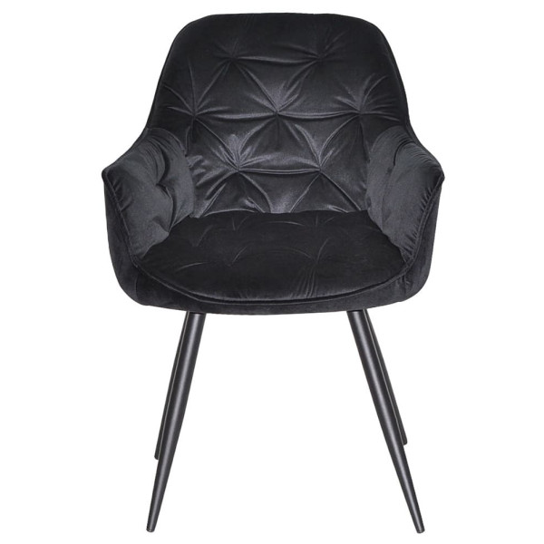 Стул Onder Mebli CHIC BK Черный PH-606 Бархат-1