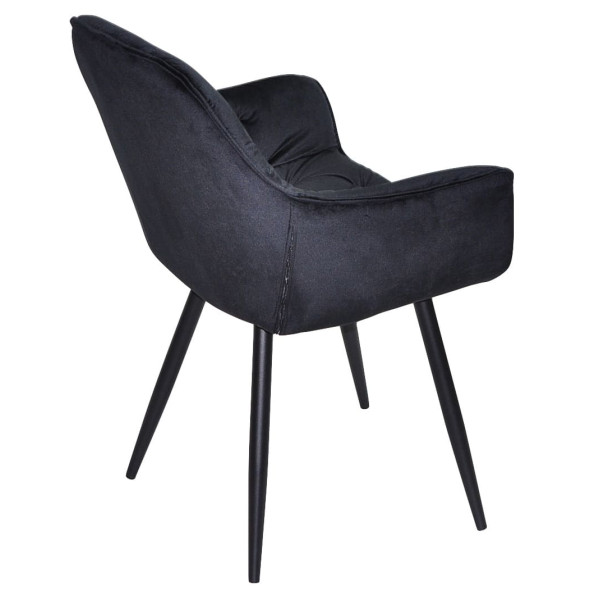 Стул Onder Mebli CHIC BK Черный PH-606 Бархат-7