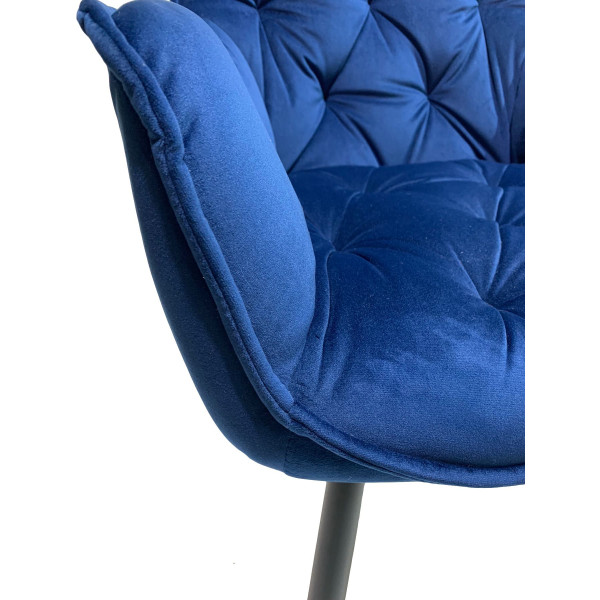 Стілець Onder Mebli CHIC BK Синій PH-607 Оксамит-6