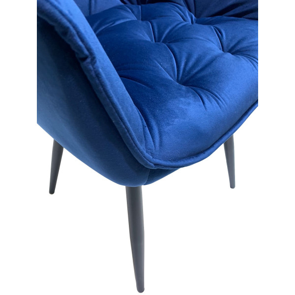 Стілець Onder Mebli CHIC BK Синій PH-607 Оксамит-7