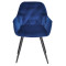 Стілець Onder Mebli CHIC BK Синій PH-607 Оксамит-1-thumb