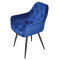 Стілець Onder Mebli CHIC BK Синій PH-607 Оксамит-2-thumb