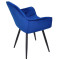 Стілець Onder Mebli CHIC BK Синій PH-607 Оксамит-8-thumb