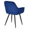 Стілець Onder Mebli CHIC BK Синій PH-607 Оксамит-9-thumb