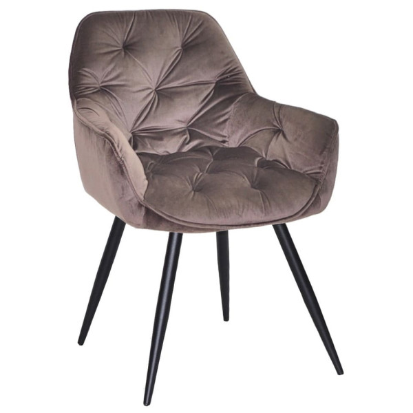 Стул Onder Mebli CHIC BK Шоколад PH-608 Бархат-0