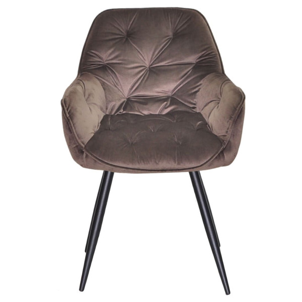 Стул Onder Mebli CHIC BK Шоколад PH-608 Бархат-1