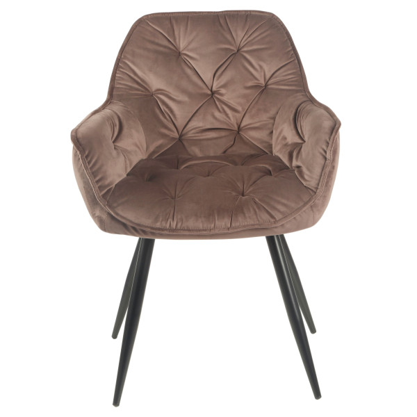 Стул Onder Mebli CHIC BK Шоколад PH-608 Бархат-2