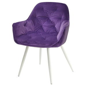 Стул Onder Mebli CHIC WT Фиолетовый-белый OR-857 Бархат