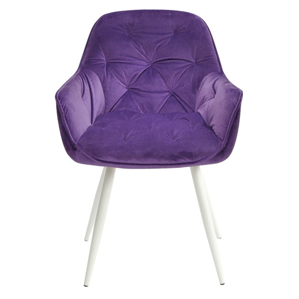 Стул Onder Mebli CHIC WT Фиолетовый-белый OR-857 Бархат-1