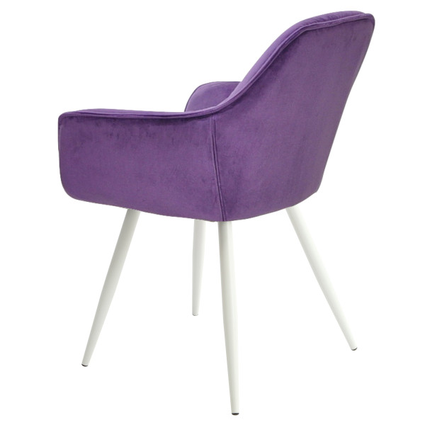 Стул Onder Mebli CHIC WT Фиолетовый-белый OR-857 Бархат-3