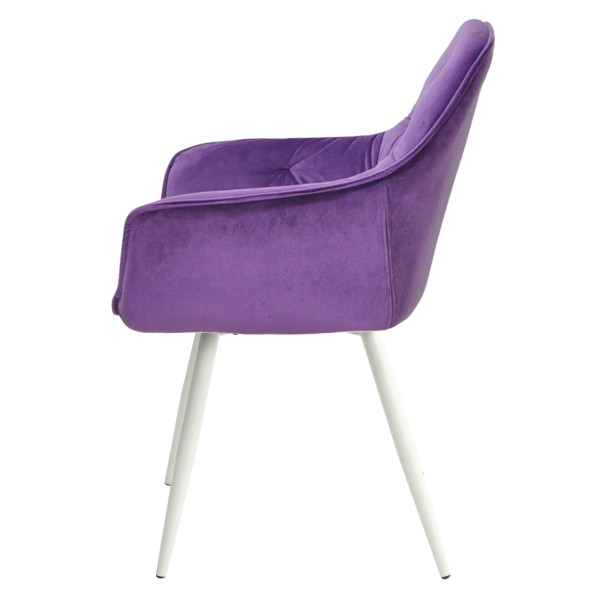 Стул Onder Mebli CHIC WT Фиолетовый-белый OR-857 Бархат-2